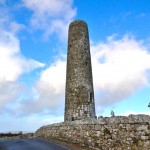 Meelick Round Tower viewed from the south west.