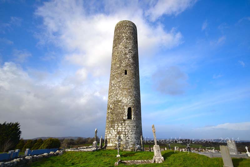 Meelick Round Tower viewed from the south