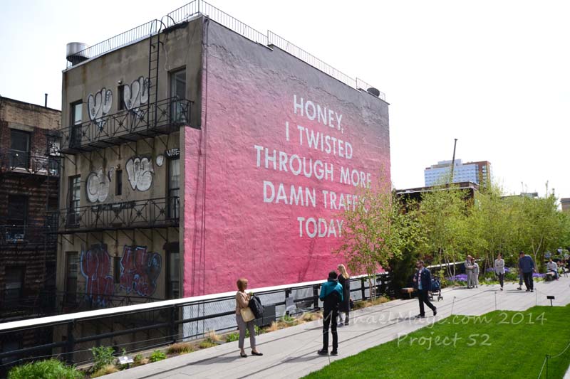 mural at the high line new york