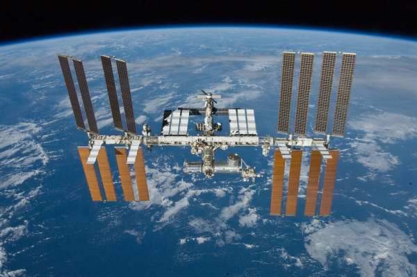 International Space Station (ISS) in orbit.