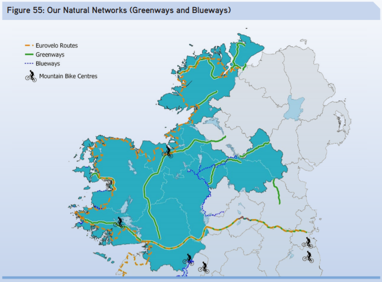 North West Greenway network map